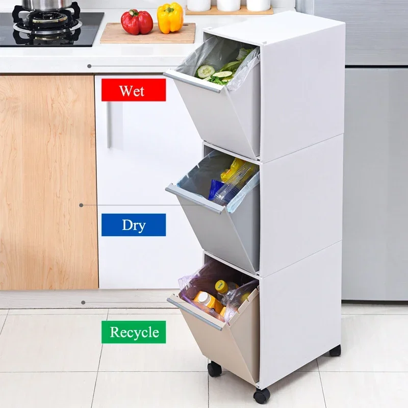 Food Snacks Corner - -Conveniente cubo para residuos de cocina,