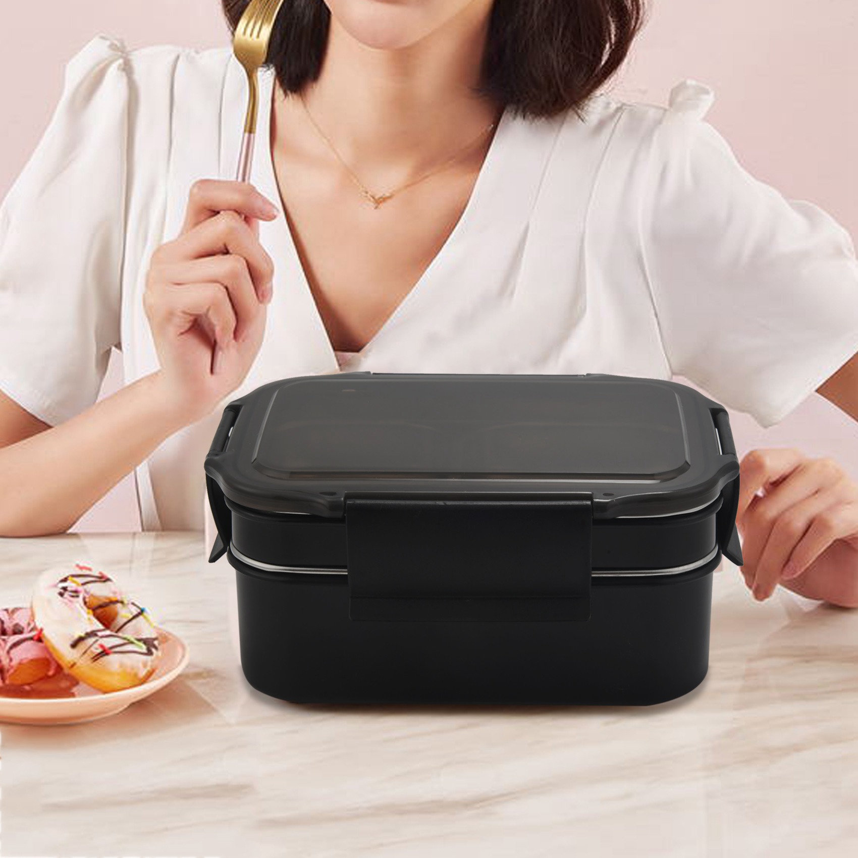 Lonchera/Contenedor de Comida  - Black Food Or Snacks reseña y precio