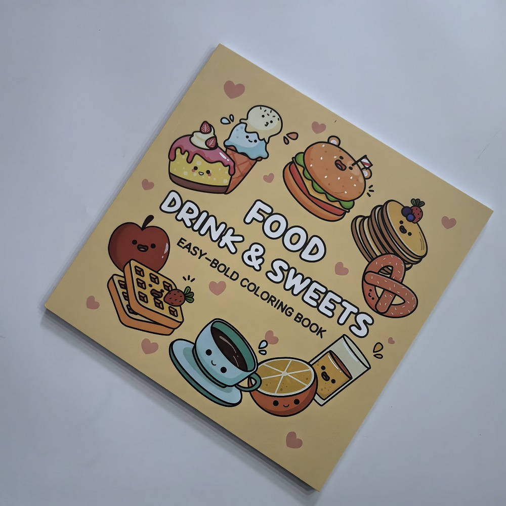 Libro de Colorear Fácil para A - Food And Snacks Coloring Book Bold And Easy reseña y precio