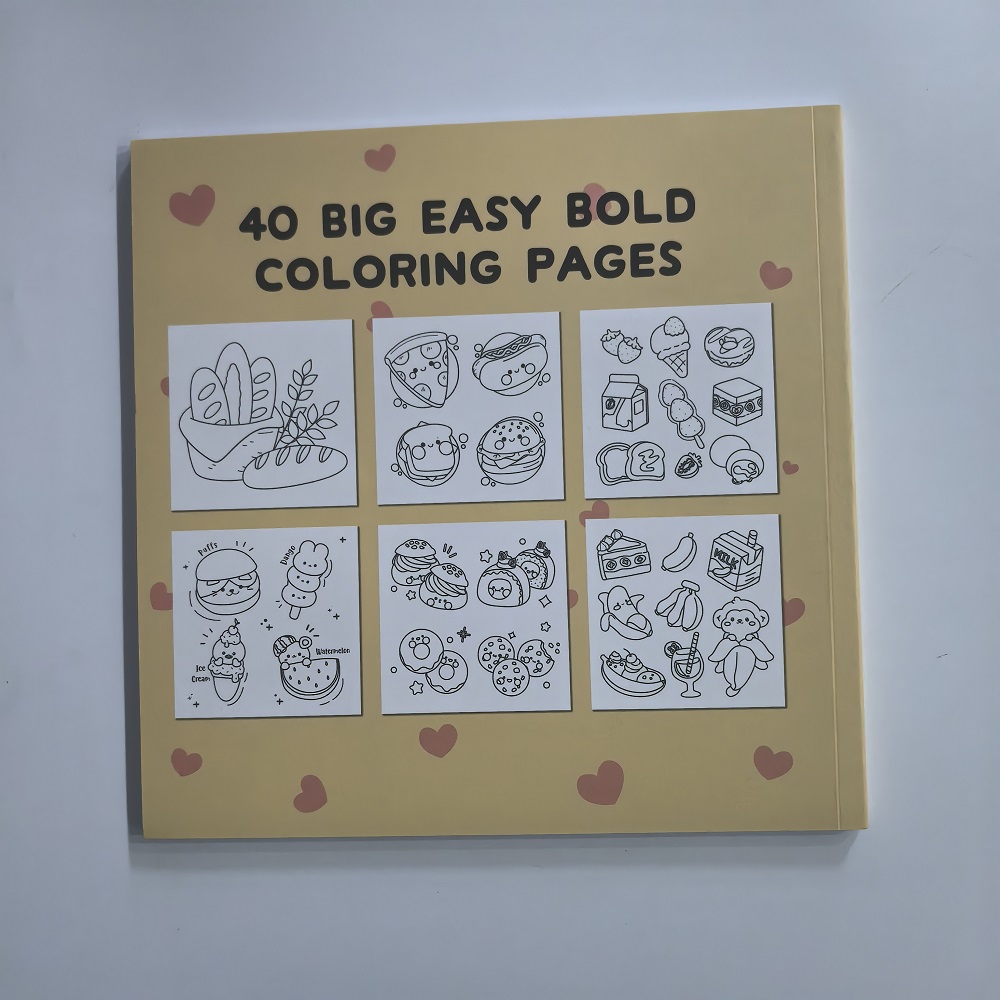 Libro de Colorear Fácil para A - Food And Snacks Coloring Book Bold And Easy reseña y precio